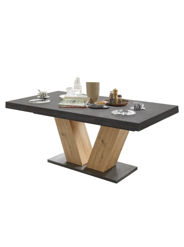 58 aufm Kessel ESSTISCH ausziehbar Elena 180x90x76 Asteiche/Graphit