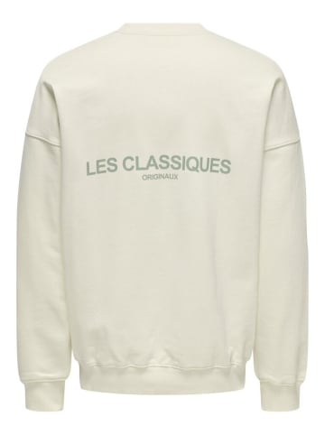 Only&Sons Sweatshirt in egret