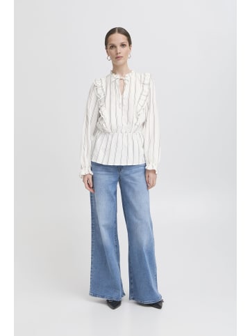 ICHI Langarm-Bluse IXOLLIE Loose fit in Cloud Dancer
