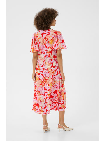 CULTURE Kleid CUaudrey Relaxed fit in Red/Pink Flower
