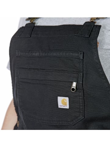 CARHARTT Latzhose "Relax. Fit Canvas 106197" in Schwarz