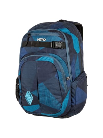 Nitro Chase - Laptoprucksack 17" 51 cm in fragments blue