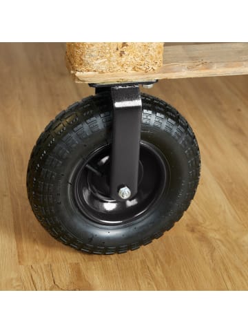 relaxdays Bockrolle in Schwarz - 3.50-4