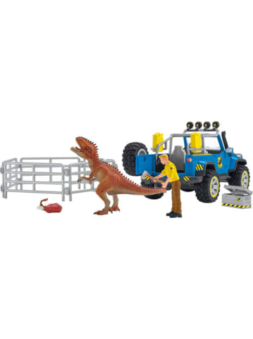 Schleich Spielfigur Dinosaurier 41464 Geländewagen mit Dino-Außenposten - 3-12 Jahre