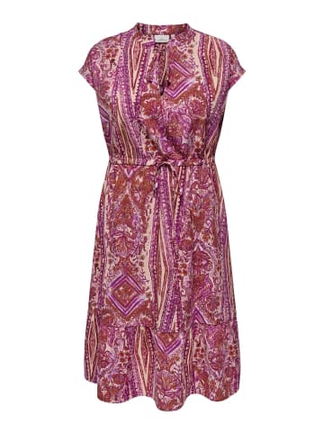 ONLY Carmakoma Kleid in Fuchsia Fedora