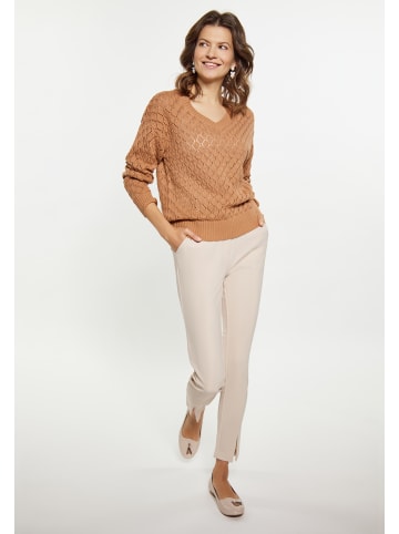 Usha Damen Pullover in KAMEL
