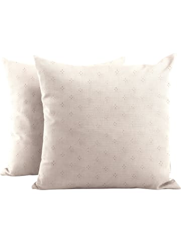 Erwin Müller Microfaser Kissenhülle 2er-Pack in beige