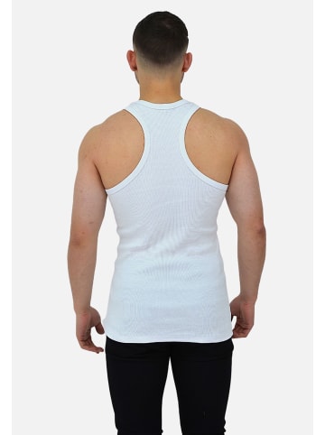 Megaman Tank Top Basic in Weiß