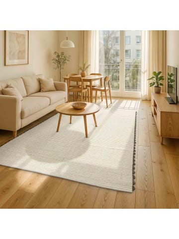 Schöner Wohnen Kollektion Kurzflorteppich OMIRA in creme