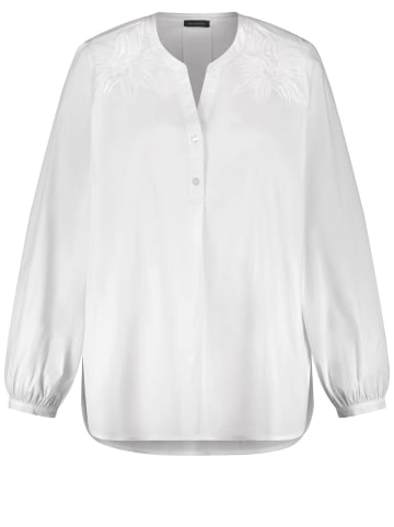 SAMOON Bluse Langarm in white