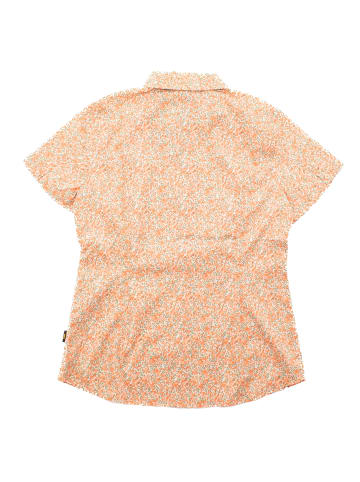 Jack Wolfskin Bluse Sonora Millefleur Shirt Damen kurzarm Bluse Outdoor in Orange