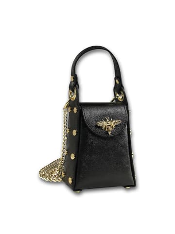 Toscanto Leder Umhängetasche Toscanto Tasche schwarz ca. 13cm