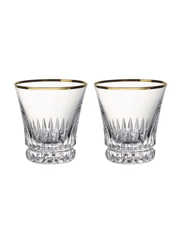 Villeroy & Boch 2er Set Wassergläser Grand Royal Gold 200 ml transparent-gold in transparent-gold