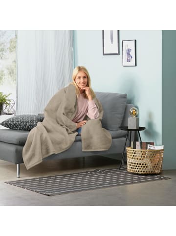 Erwin Müller Wohndecke 2er-Pack Triest in kiesel