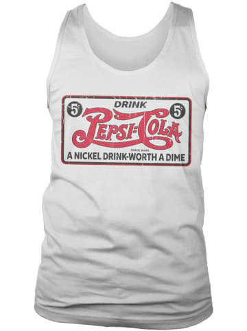 Pepsi Co T-Shirt "Vintage Sign Tank Top" in Weiß