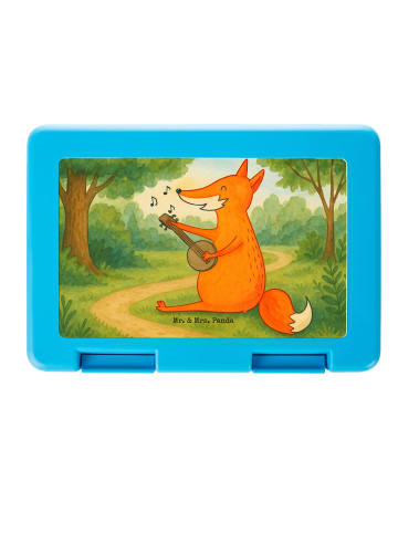 Mr. & Mrs. Panda Bento Box Fuchs Gitarre Design ohne Spruch in Weiß
