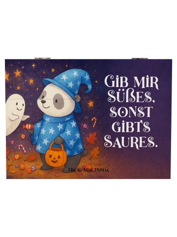 Mr. & Mrs. Panda Schatulle Panda Zauberer Design mit Spruch in Weiß