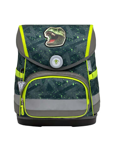 Belmil 4tlg-Set: Schulranzen T-rex Roar in grün – (H)37 x (B) 30 x (T) 19 cm