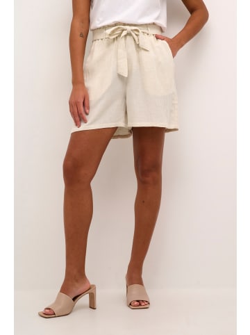 Kaffe Shorts KAkaroline Casual fit in Light Sand Linen