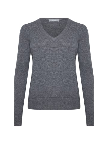 Style Republic Kaschmirpullover V-Neck in grey melange