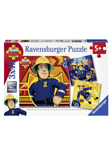 Feuerwehrmann Sam  Kinder Puzzle Box 3 x 49 Teile | Feuerwehrmann Sam | Ravensburger