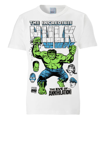 Logoshirt T-Shirt Hulk - Marvel in altweiß