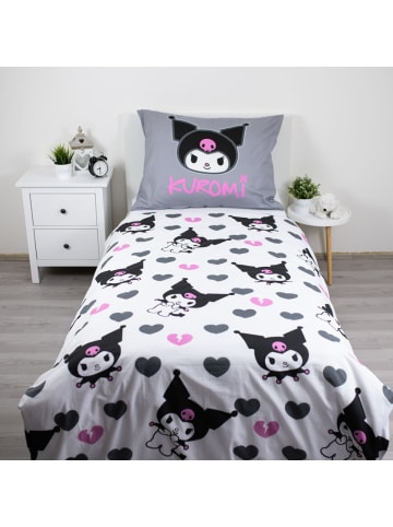 COFI 1453 Kuromi Bettwäsche Set 140 × 200 cm mit Kissenbezug 70 × 90 cm aus in Grau