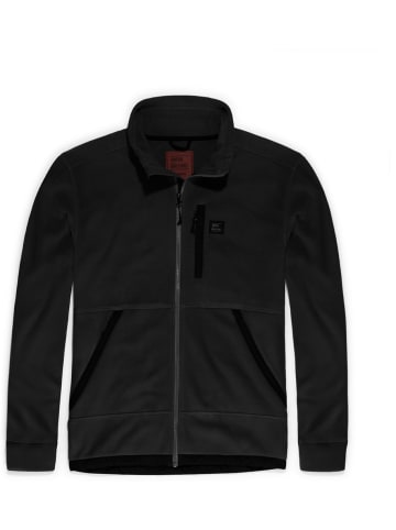Vintage Industries Fleecejacke/Fleecepullover in Schwarz