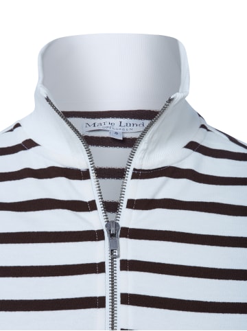 Marie Lund Sweatshirt in schoko ecru - 0004