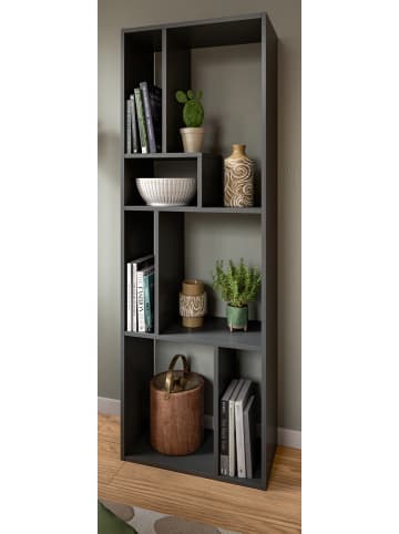 Inn.Furn Regal grau 159 x 54 cm, Standregal mit 7 Fächern