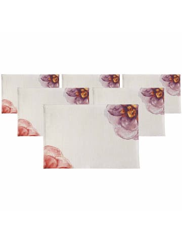 Villeroy & Boch 6er Set Platzesets Rose Garden 49 x 32,5 cm in rosa