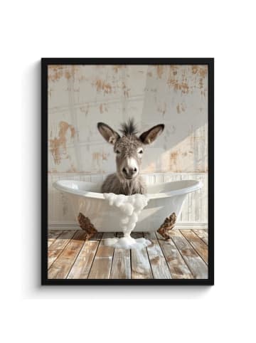 MuchoWow Poster mit Leiste Esel  (BxH)