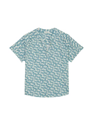 Marc O'Polo Print-Jerseybluse regular in multi/ soft teal