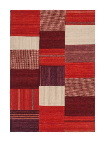 Kurzflor Teppich Ruben 230 in Rot Multicolor
