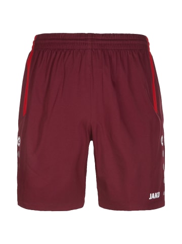 Jako Trainingsshorts Turin in bordeaux / rot