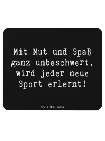 Mr. & Mrs. Panda Mouse Pad Spruch Neue Sportart versuchen mit Sp... in Schwarz