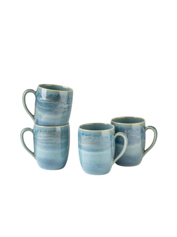 gipfelstück Kaffeebecher-Set, Steinzeug TIEFER SEE in Blau / Grün