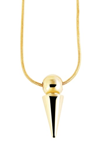 Adeliás Damen Halskette mit Anhänger – aus Edelstahl in gold