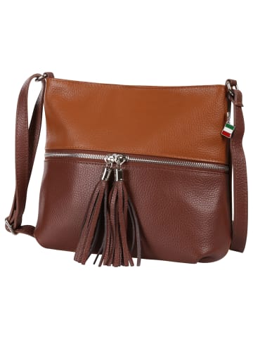 Florence Florence Umhängetasche Leder hellbraun, braun ca. 30cm