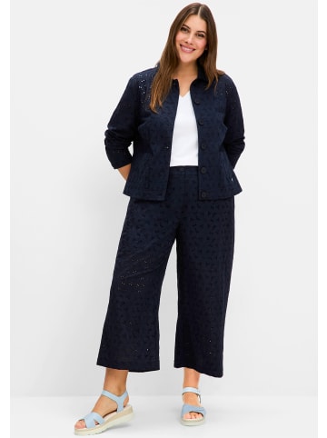 sheego Blusenjacke in tiefblau