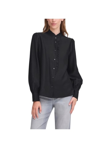 Schwarz Viskose Bluse