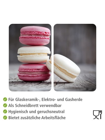 Wenko Herdabdeckplatte Universal Macarons 2er Set in Mehrfarbig