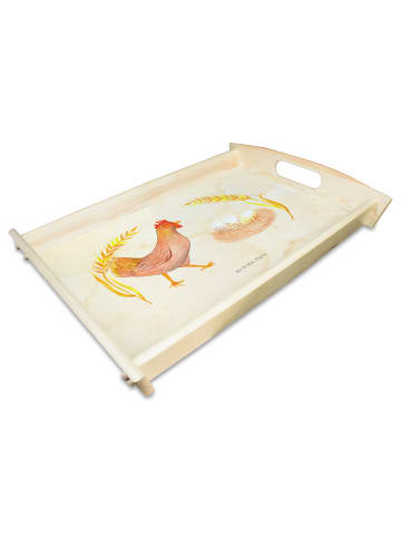 Mr. & Mrs. Panda Tablett Holz Huhn Stolz ohne Spruch in Vintage