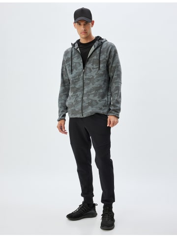 KOTON Sweatshirt in Grau Gemustert