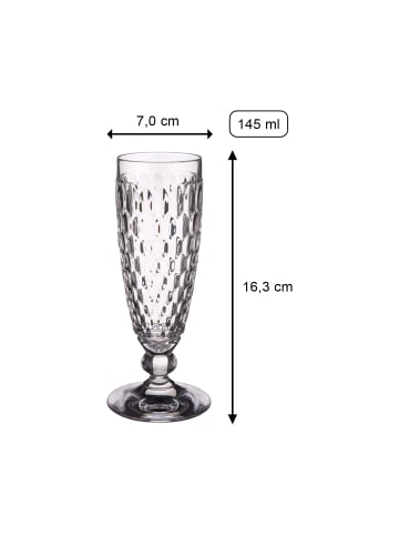 Villeroy & Boch 4er Set Sektgläser Boston Coloured 145 ml in Apricot