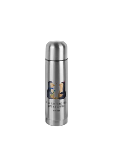 Mr. & Mrs. Panda Thermobecher Pinguin Pärchen mit Spruch in Transparent