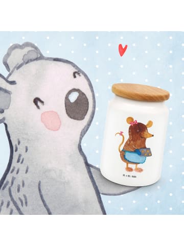 Mr. & Mrs. Panda Kaffeedose Maus Kekse ohne Spruch in Weiß