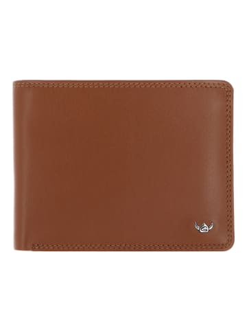 Golden Head Polo Geldbörse RFID Schutz Leder 12.5 cm in cognac
