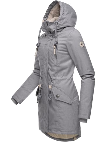 ragwear Wintermantel Elsie Melange in Grey