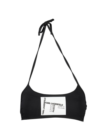 Karl Lagerfeld Schwarzer Polyamid-Badeanzug